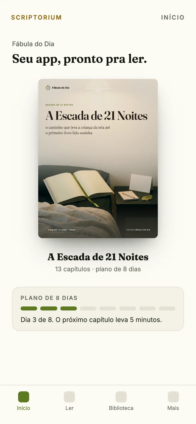 Capa do app do guia A Escada de 21 Noites